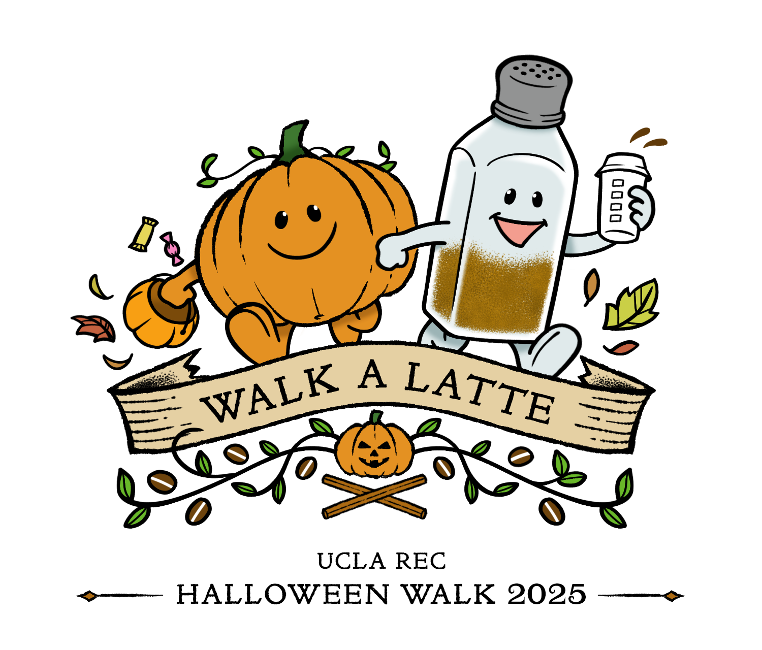 Walk a latte. UCLA Rec Halloween Walk 2025