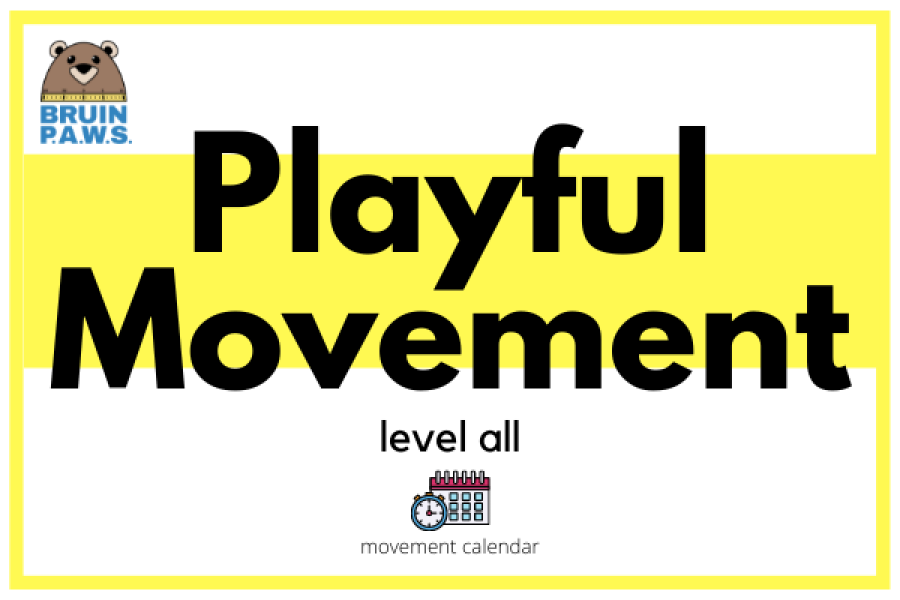 Playful Movement Level All movement calendar